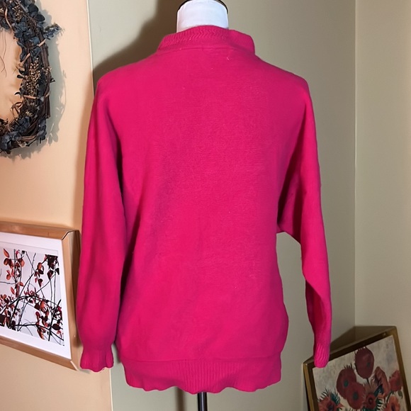 Vintage 60s APOSTROPHE Size Medium Puilovrt Lambswool Angota Batwing Sweater - Picture 4 of 10